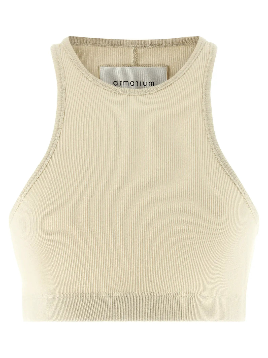 Armarium White Cotton Sleeveles T-Shirt