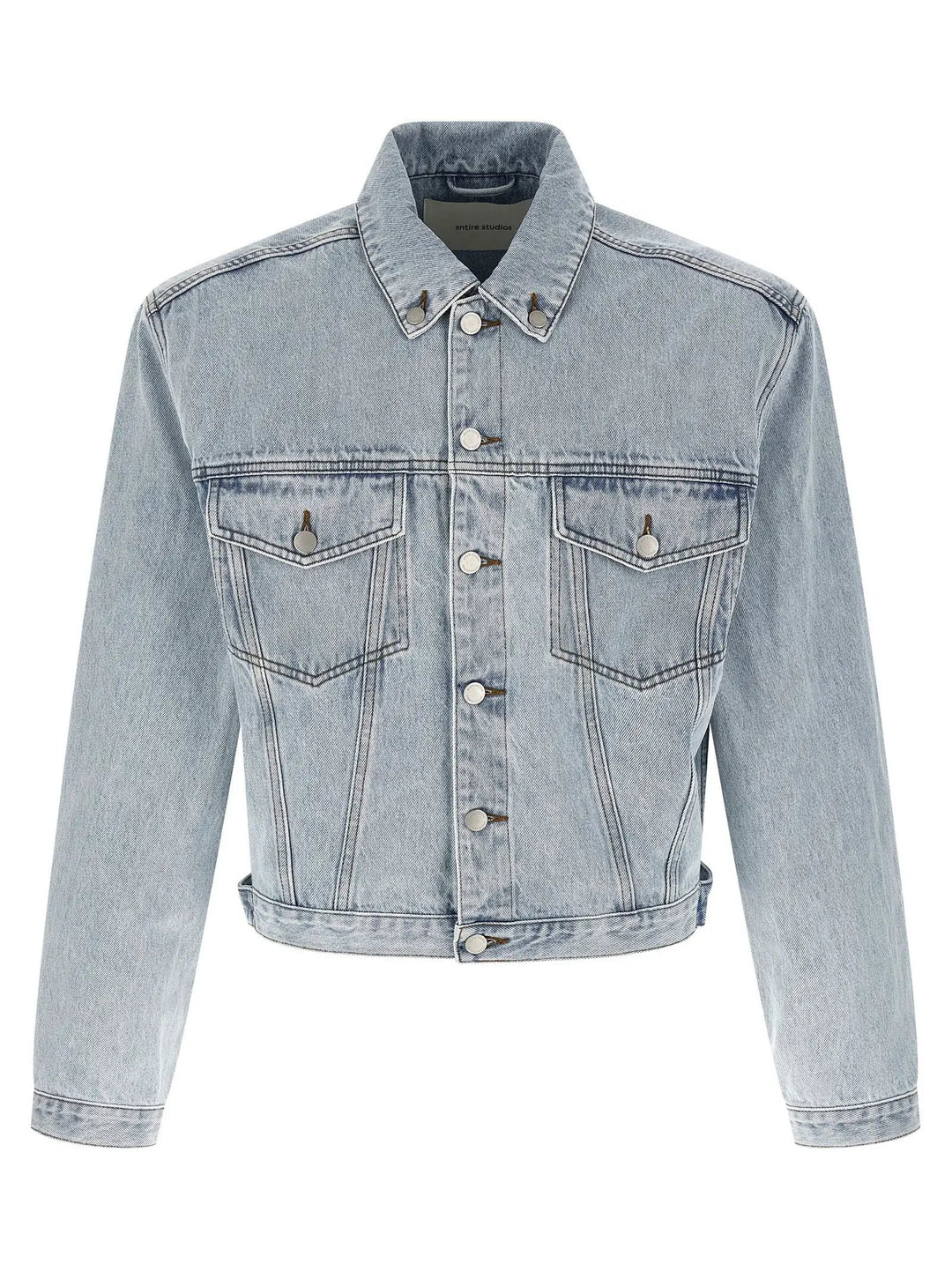 Entire Studios Blue Cotton Denim Jacket
