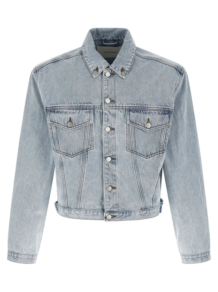 Entire Studios Blue Cotton Denim Jacket