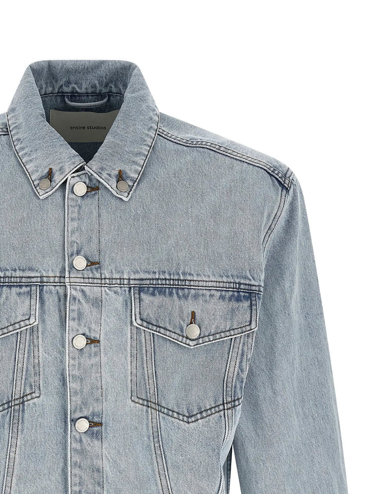 Entire Studios Blue Cotton Denim Jacket