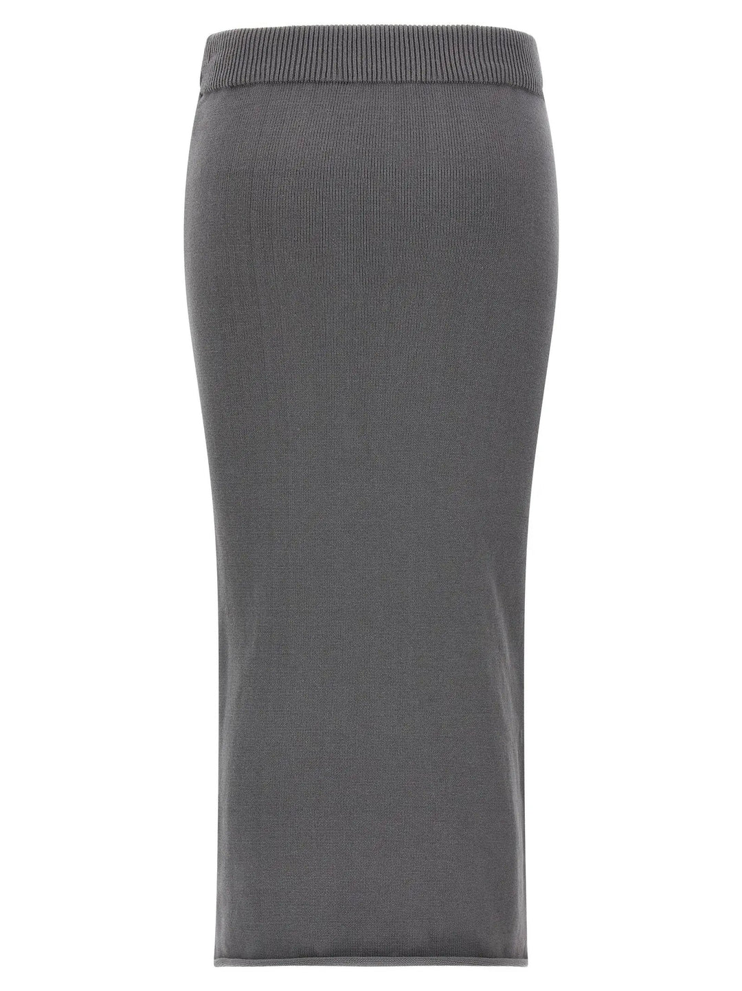 Entire Studios Gray Cotton Midi Skirt