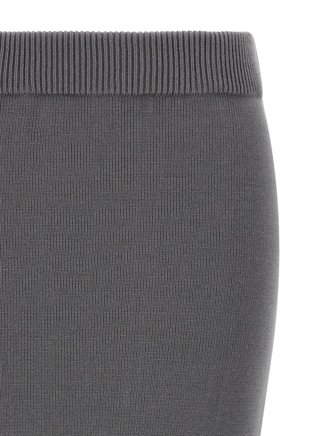Entire Studios Gray Cotton Midi Skirt