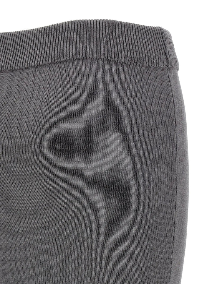 Entire Studios Gray Cotton Midi Skirt