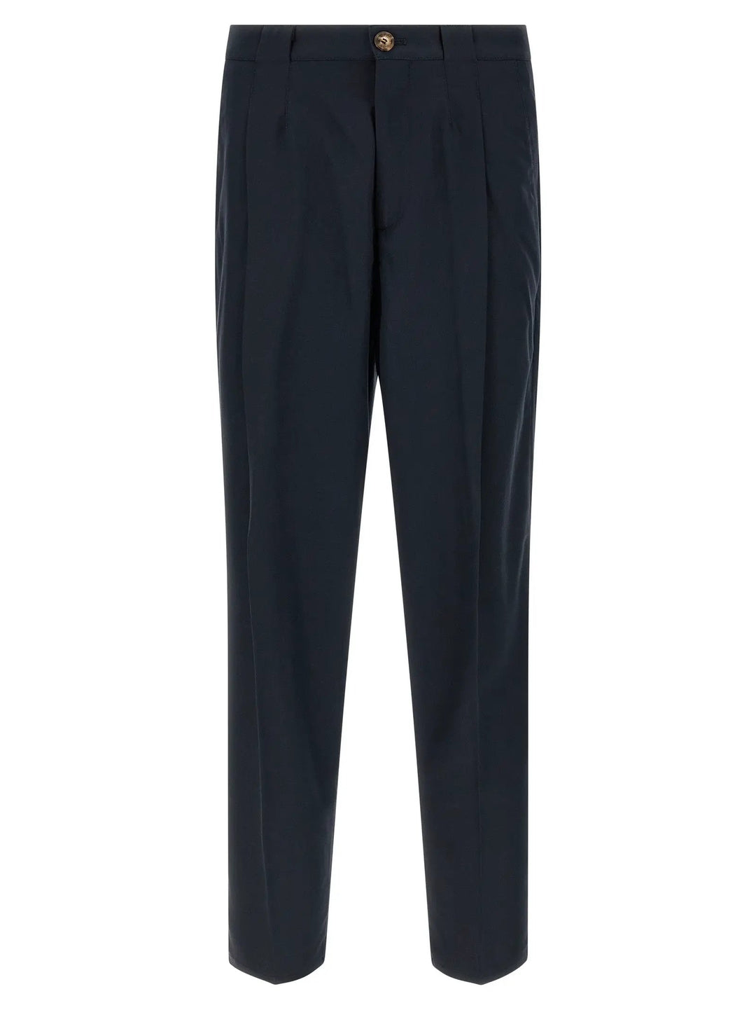 Brunello Cucinelli Blue Cotton Chino Pants