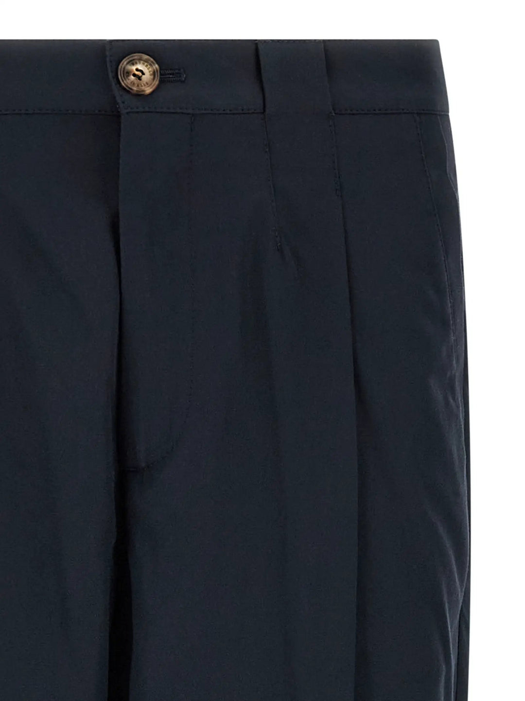 Brunello Cucinelli Blue Cotton Chino Pants