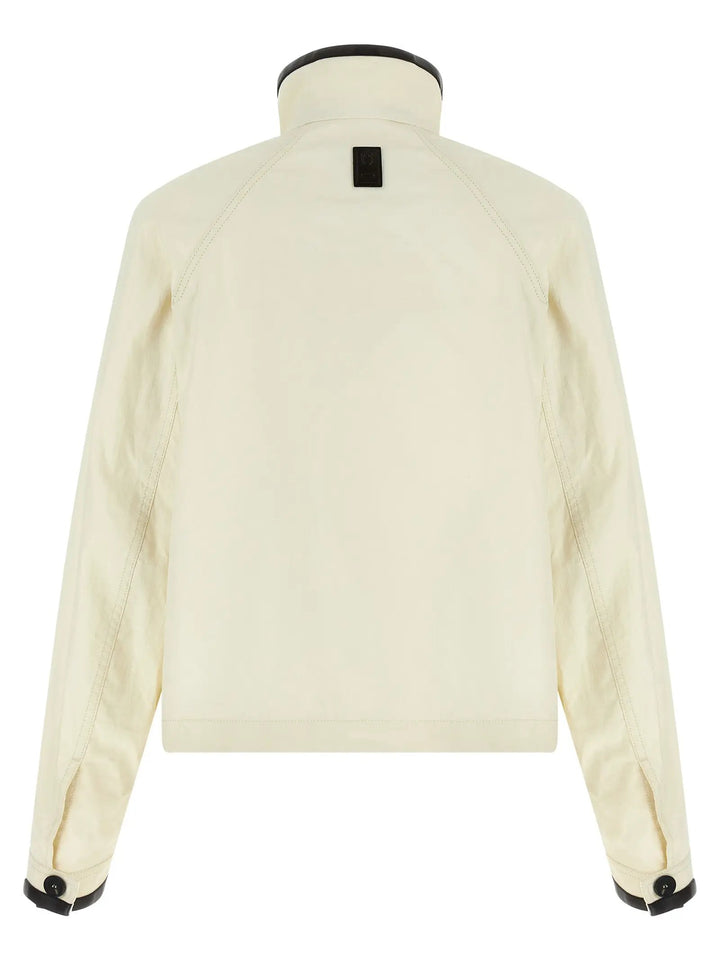 Ferragamo White Linen Full-Length Jacket