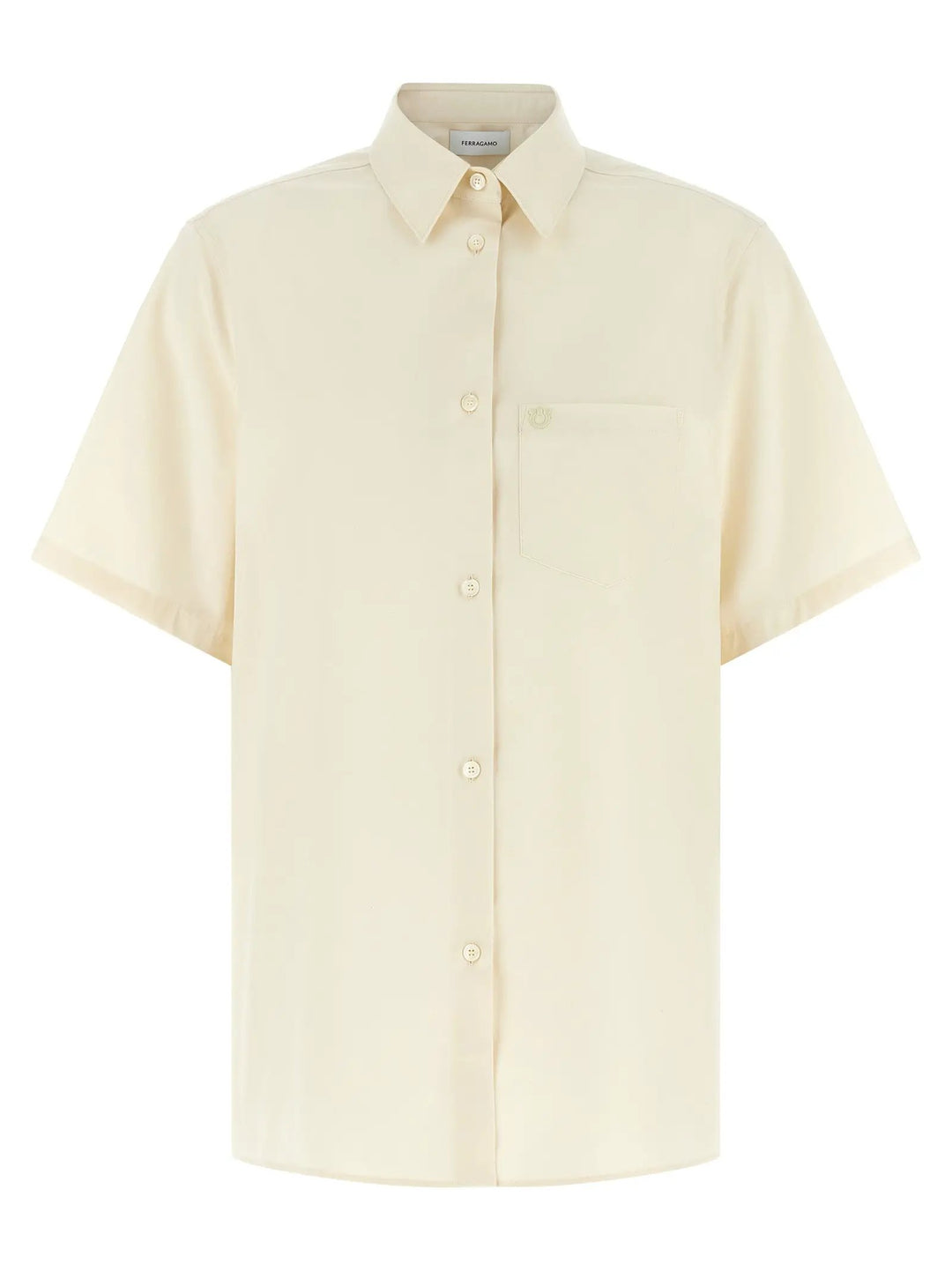 Ferragamo Beige Cotton Blouse