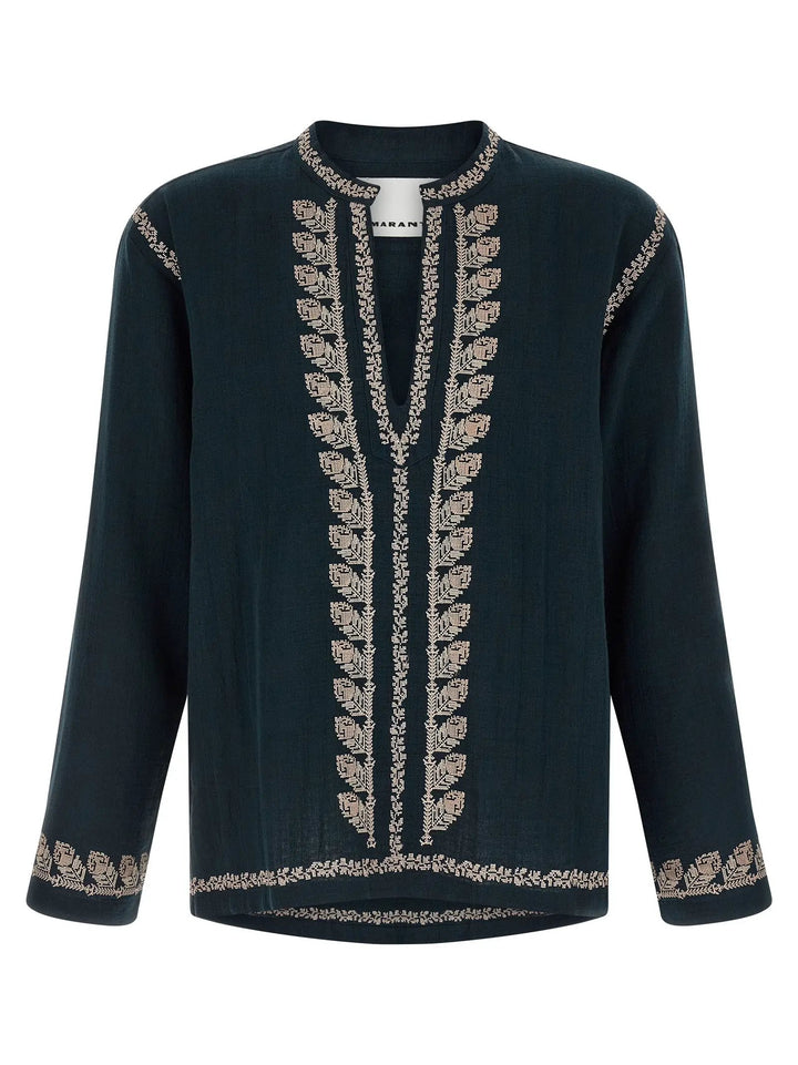 Isabel Marant Sample Sale | Isabel Marant Blue Cotton Blouse - | Designer outlet