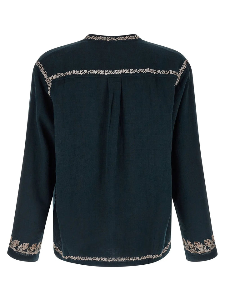 Isabel Marant Sample Sale | Isabel Marant Blue Cotton Blouse - | Designer outlet