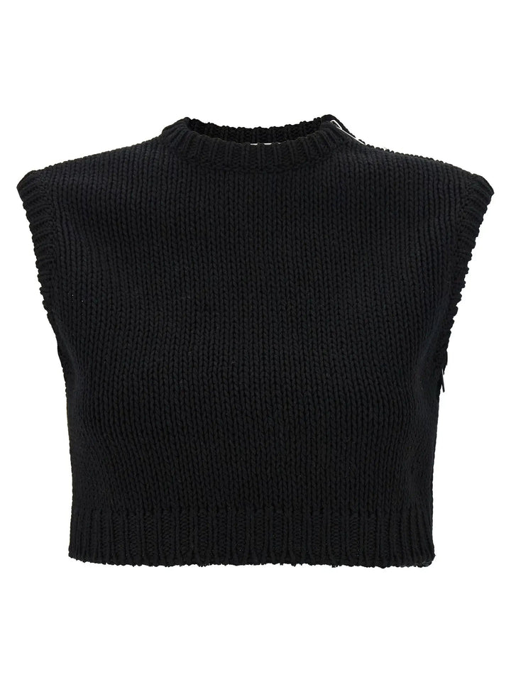 Max Mara Black Cotton Cardigan