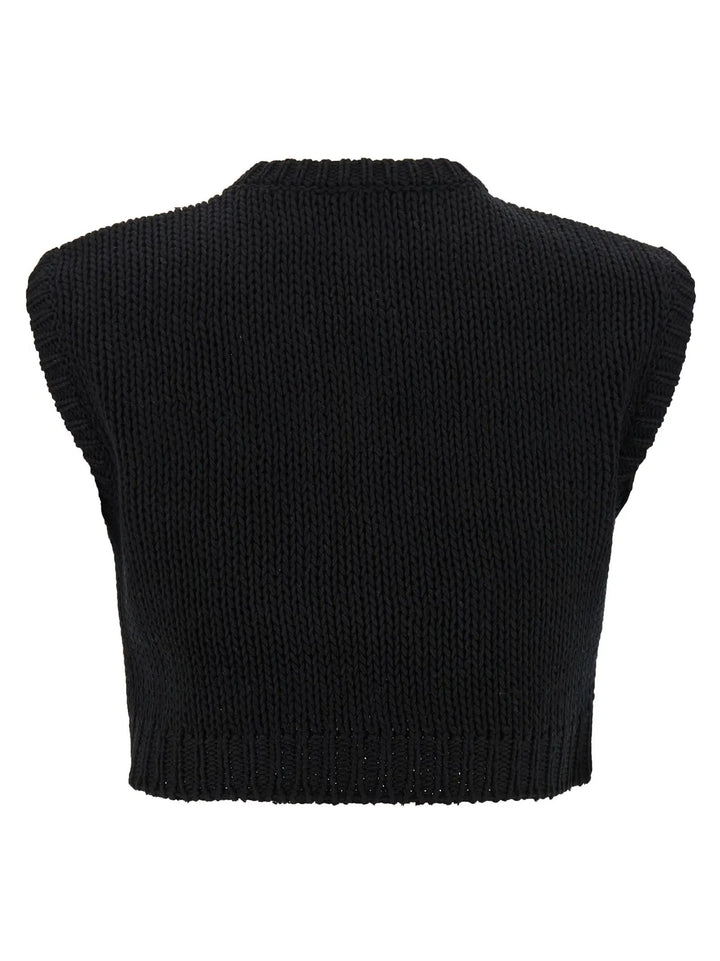Max Mara Black Cotton Cardigan
