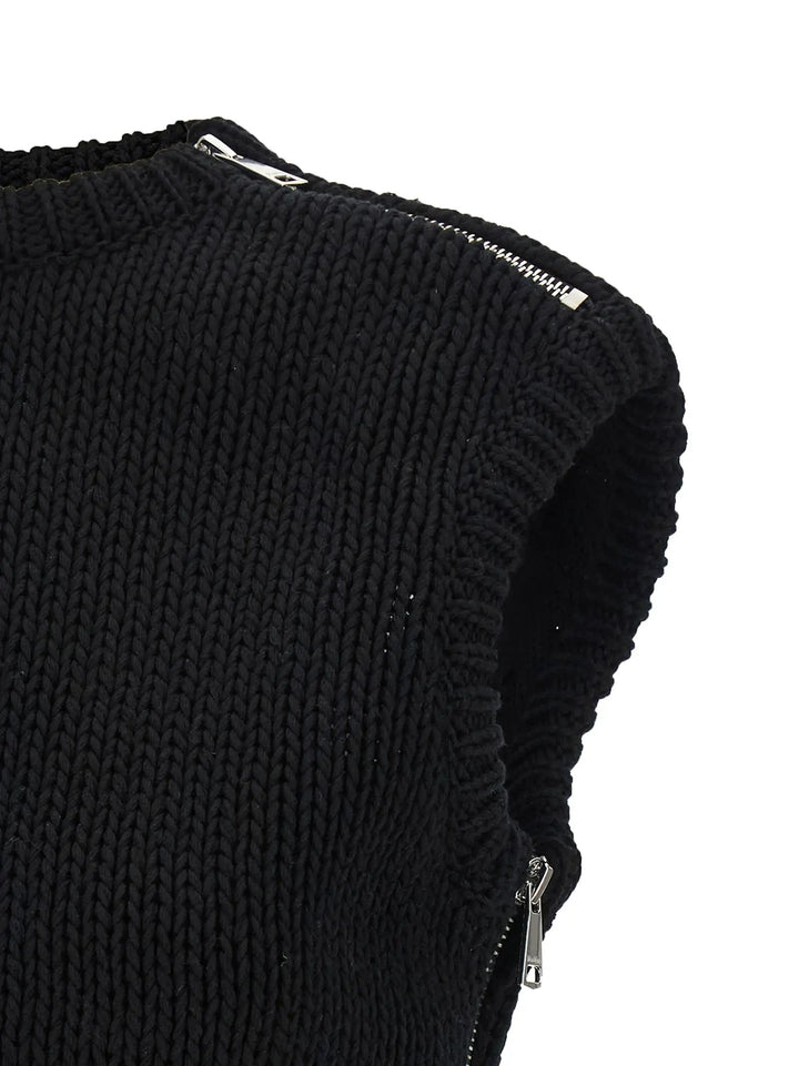 Max Mara Black Cotton Cardigan