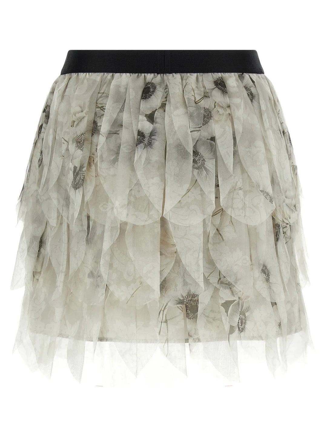 Max Mara Gray Silk Long Skirt