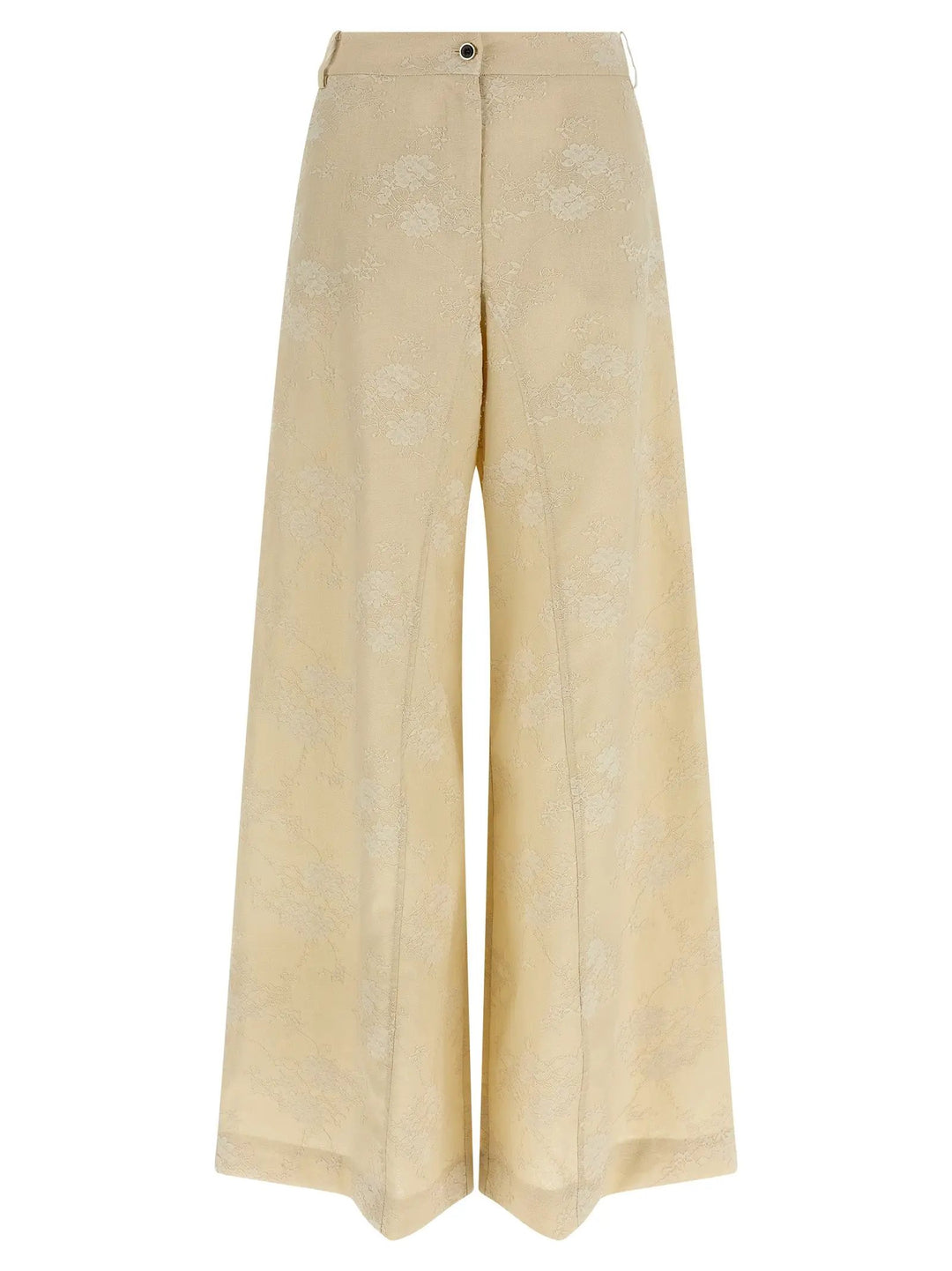 PINKO Beige Linen Flared Pants