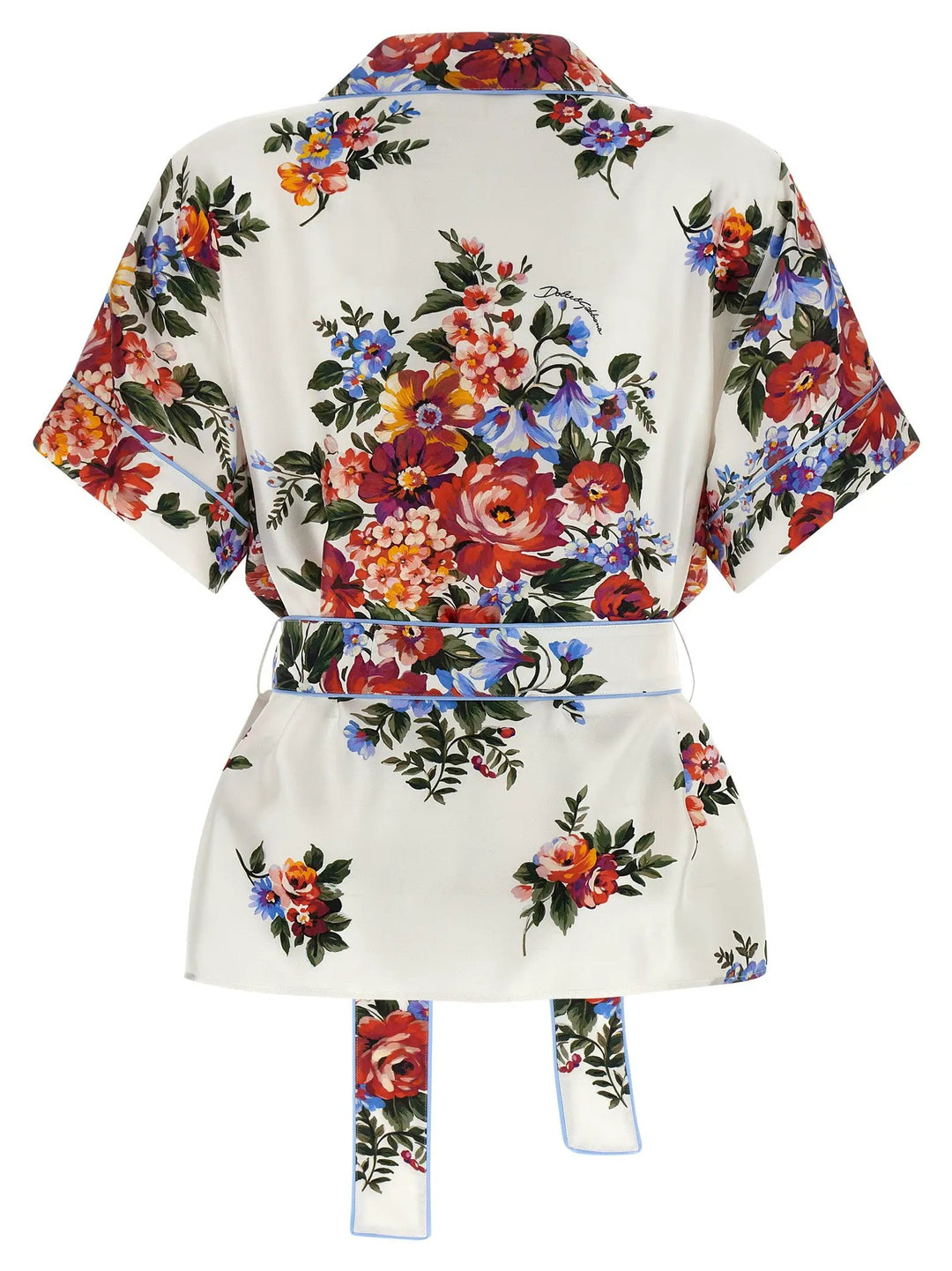 Dolce &amp; Gabbana White Silk Blouse