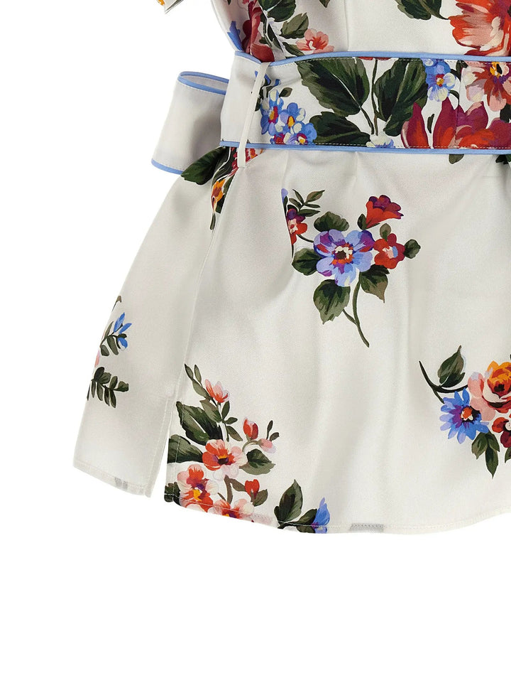 Dolce &amp; Gabbana White Silk Blouse