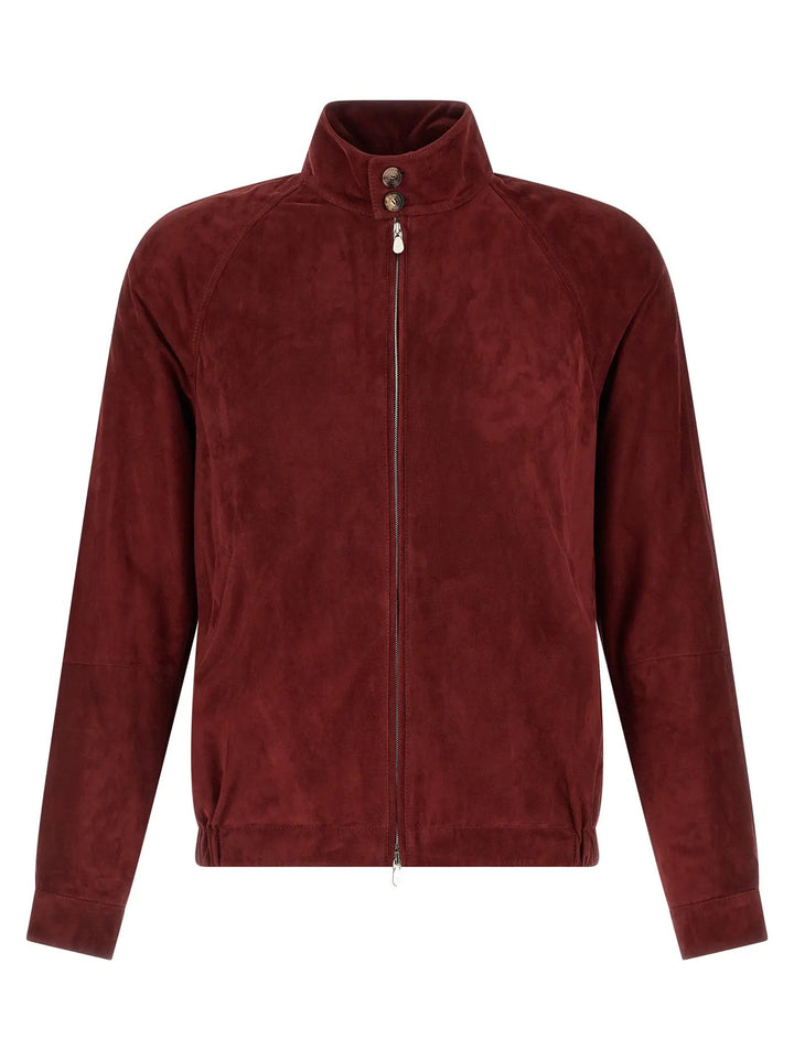 Brunello Cucinelli Multicolor Lamb Leather Leather Jacket