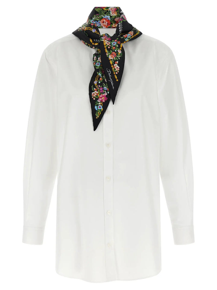 Dolce &amp; Gabbana White Cotton Blouse