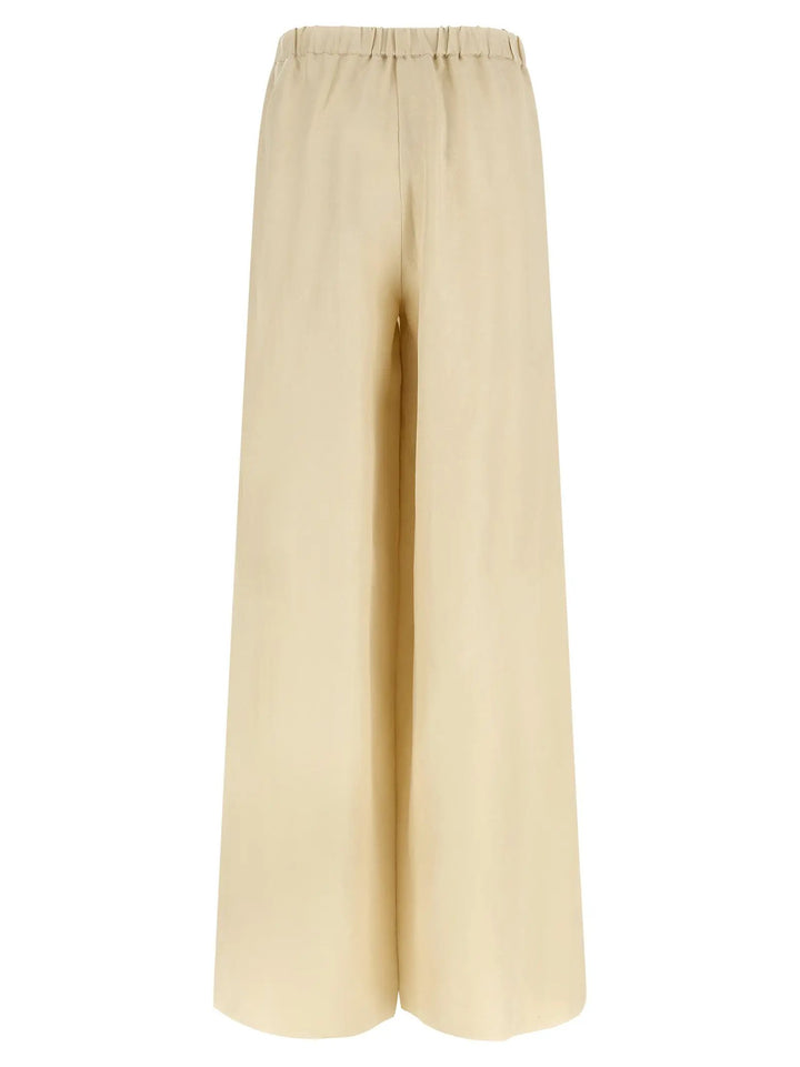 Max Mara Beige Linen Casual Pants