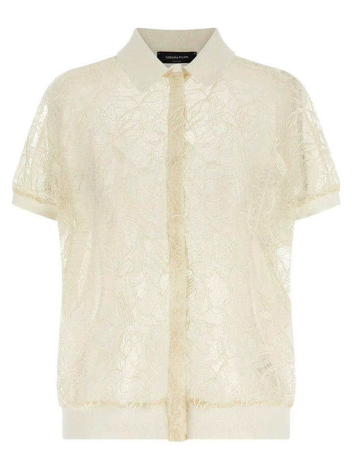 Fabiana Filippi Beige Silk Cardigan