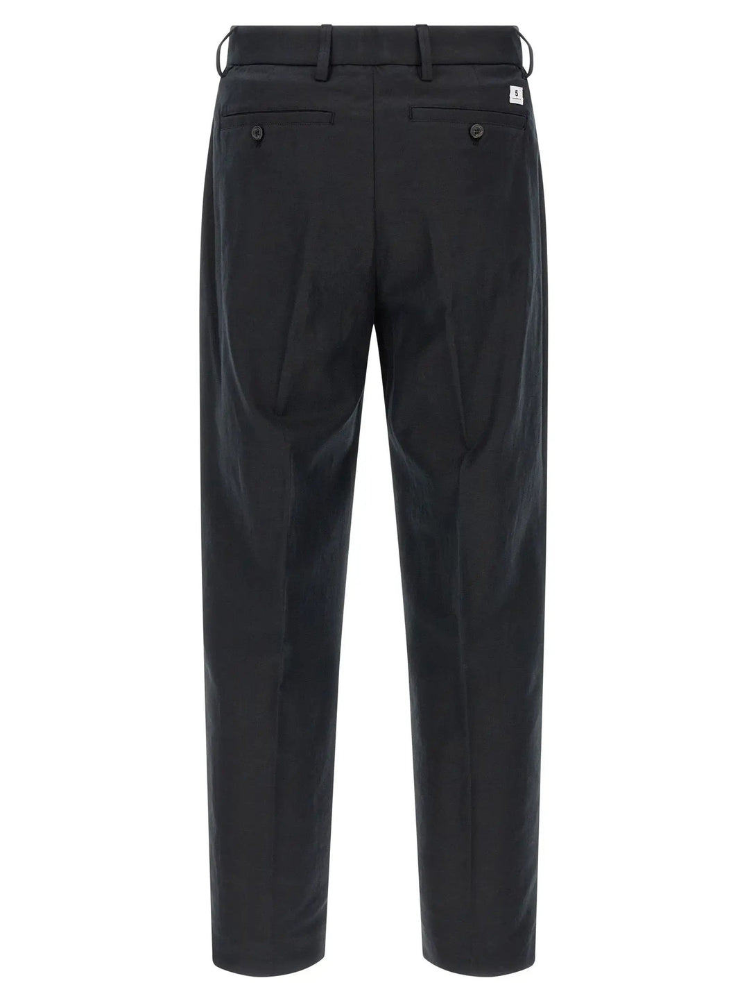 Department 5 Black Cotton Casual Pants