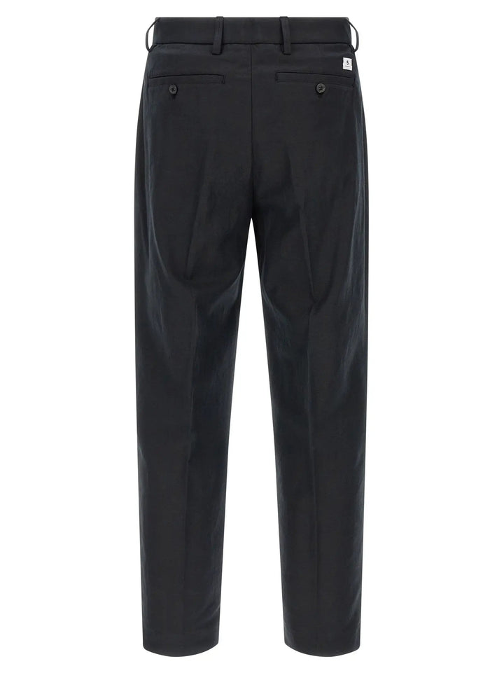 Department 5 Black Cotton Casual Pants