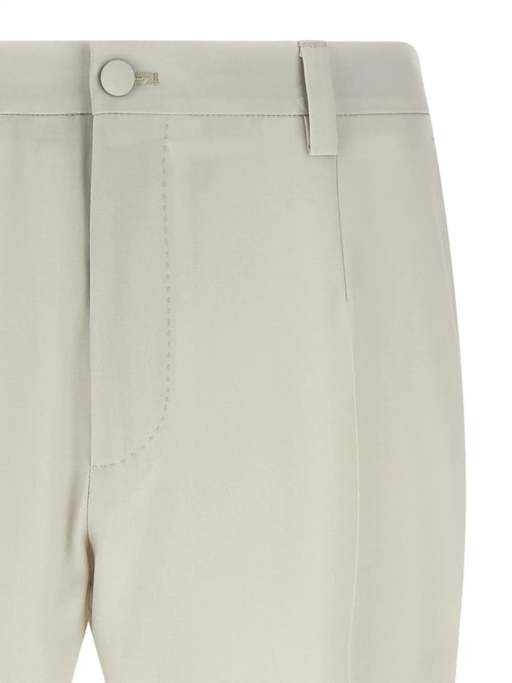 Dolce &amp; Gabbana Beige Virgin Wool Dress Pants