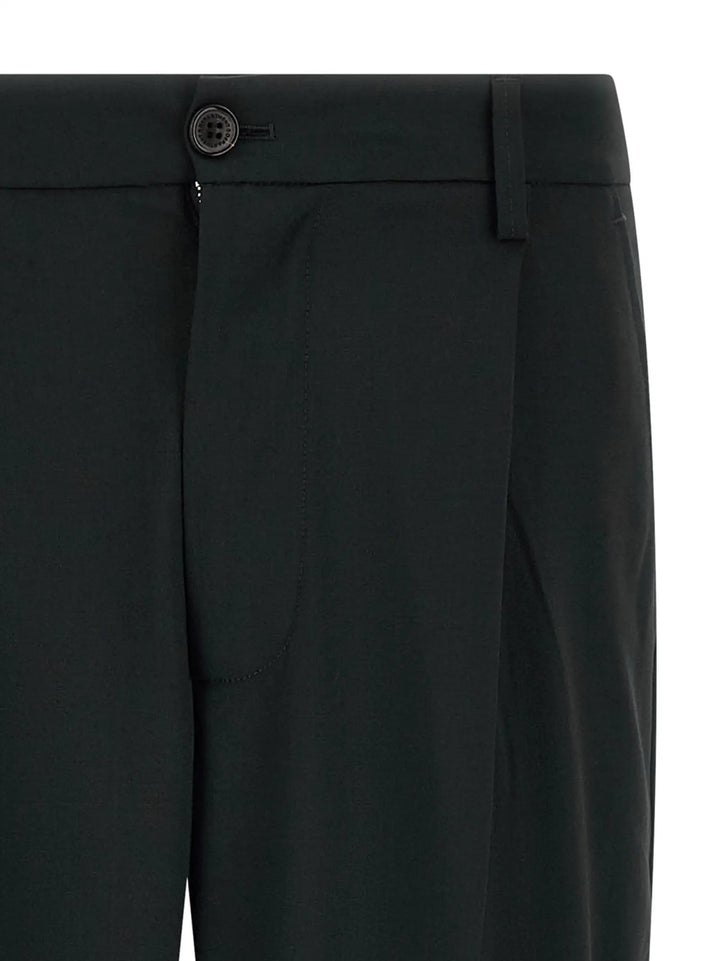 Department 5 Black Polyester Casual Pants