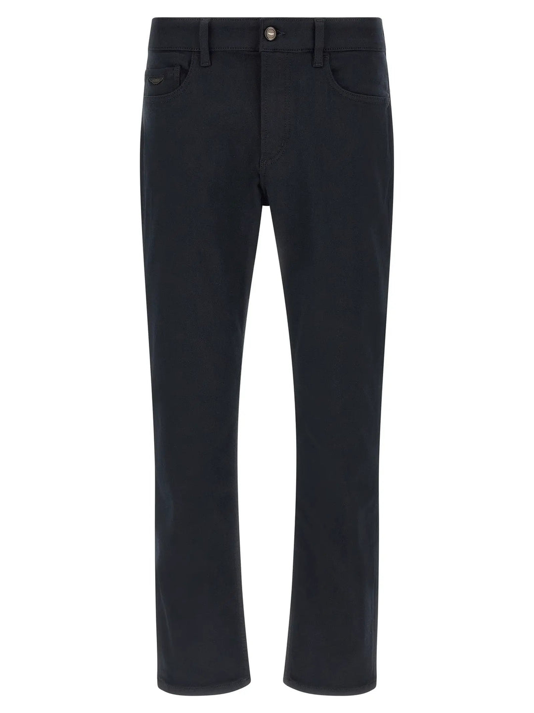 Hugo Boss Blue Polyester Straight-Leg Jeans