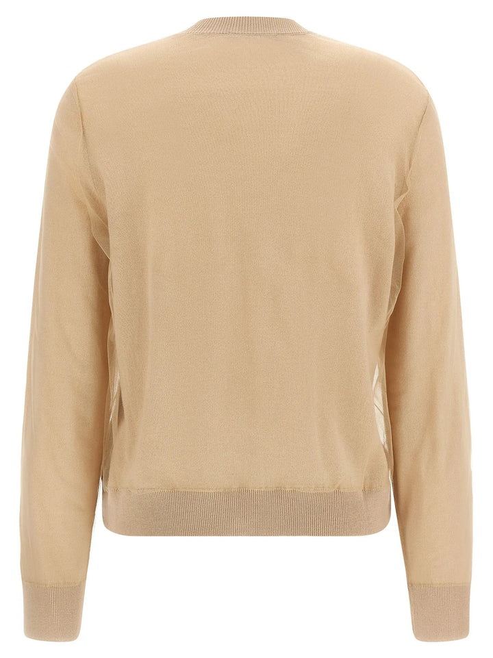 Fabiana Filippi Brown Virgin Wool Cardigan