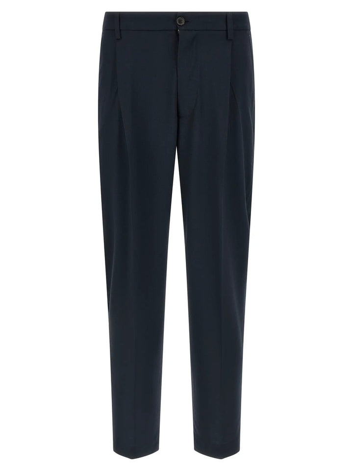 Department 5 Blue Polyester Casual Pants