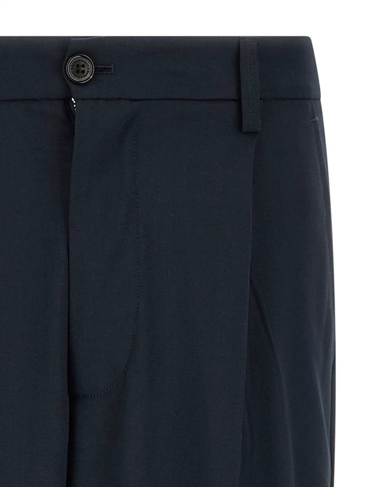 Department 5 Blue Polyester Casual Pants