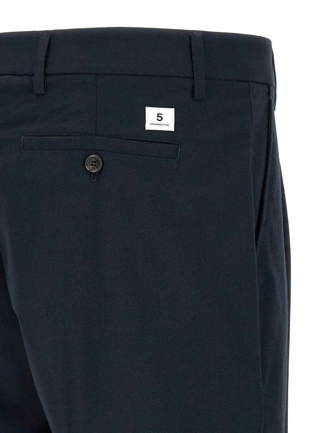 Department 5 Blue Polyester Casual Pants