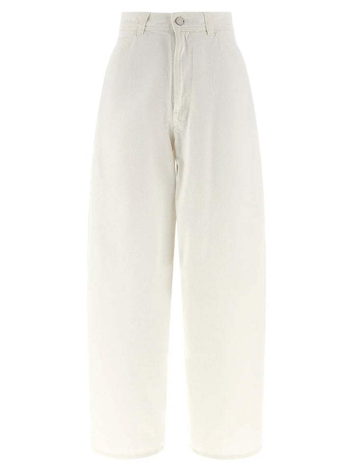 Lemaire White Cotton Jeans Denim
