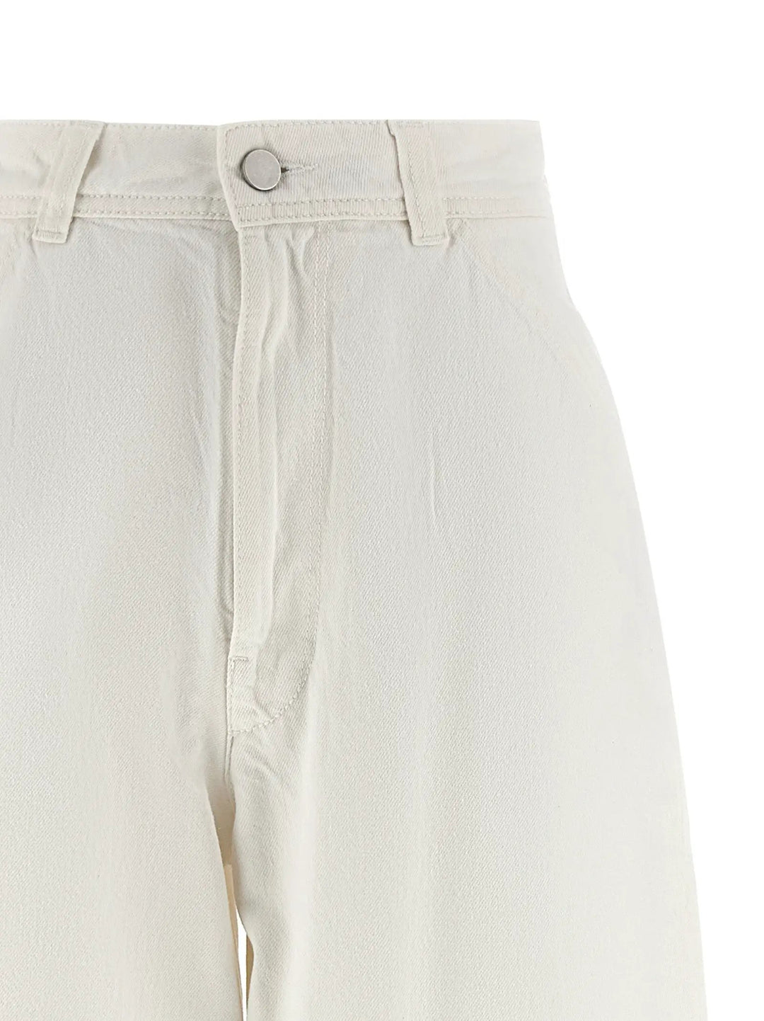 Lemaire White Cotton Jeans Denim