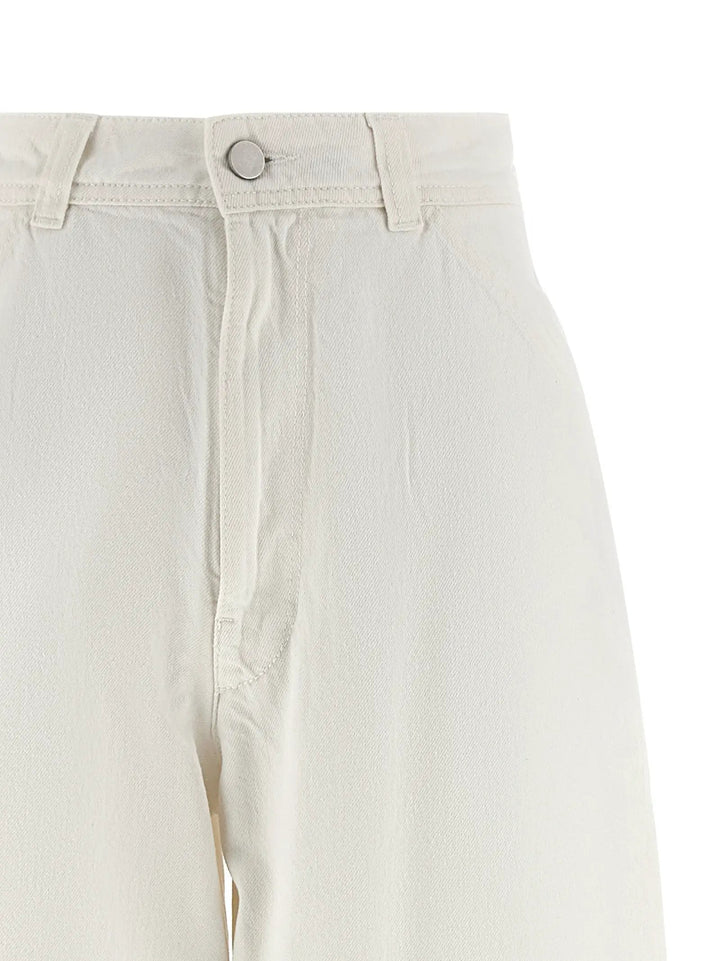 Lemaire White Cotton Jeans Denim
