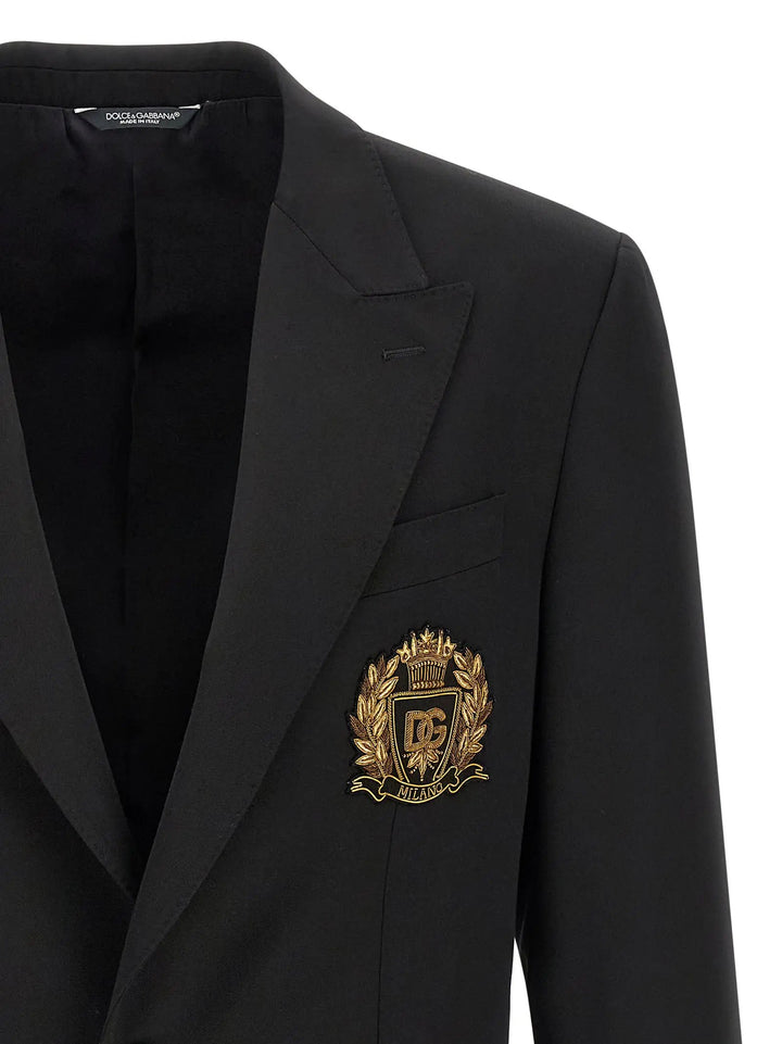 Dolce &amp; Gabbana Black Virgin Wool Blazer