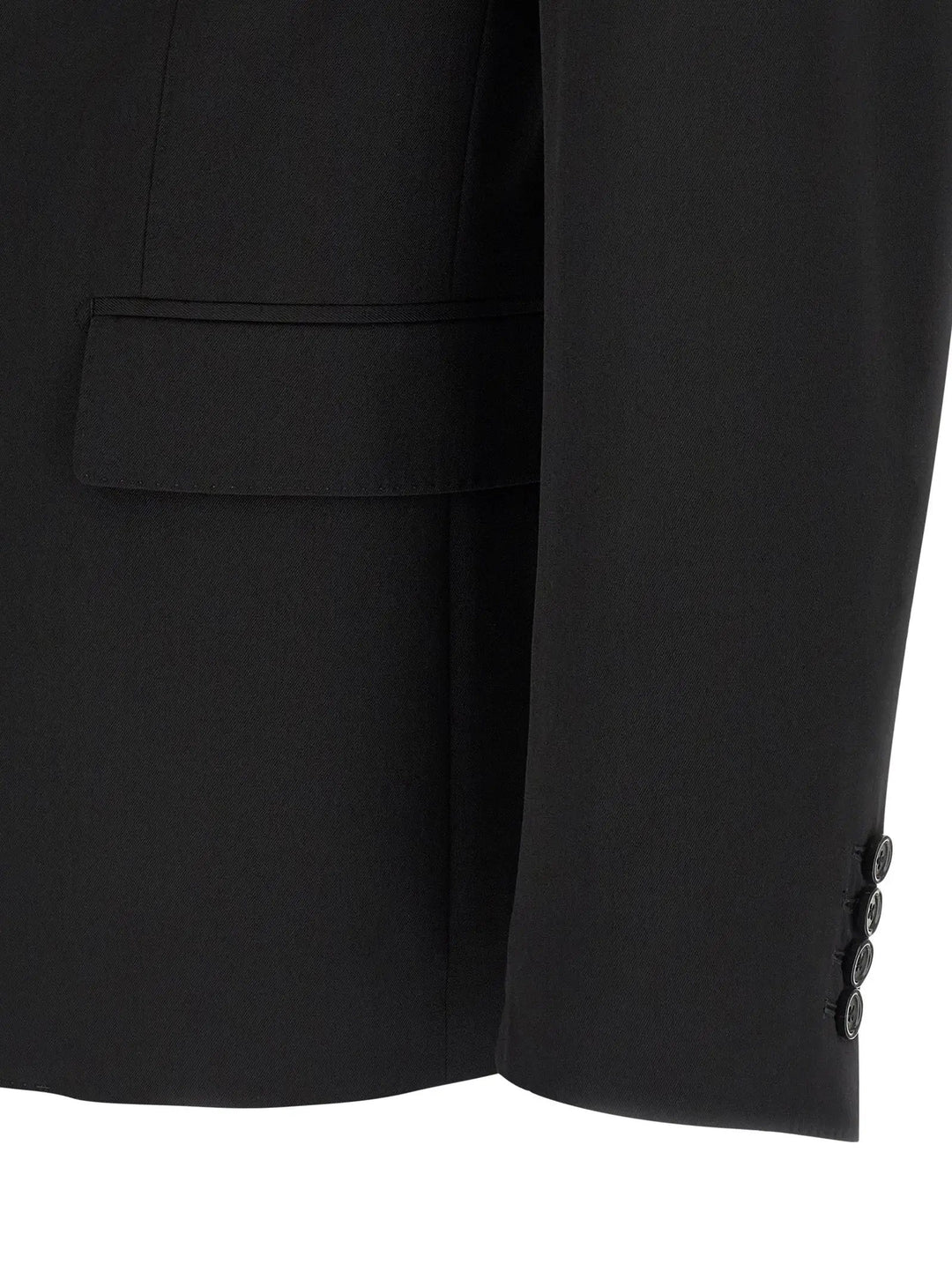 Dolce &amp; Gabbana Black Virgin Wool Blazer