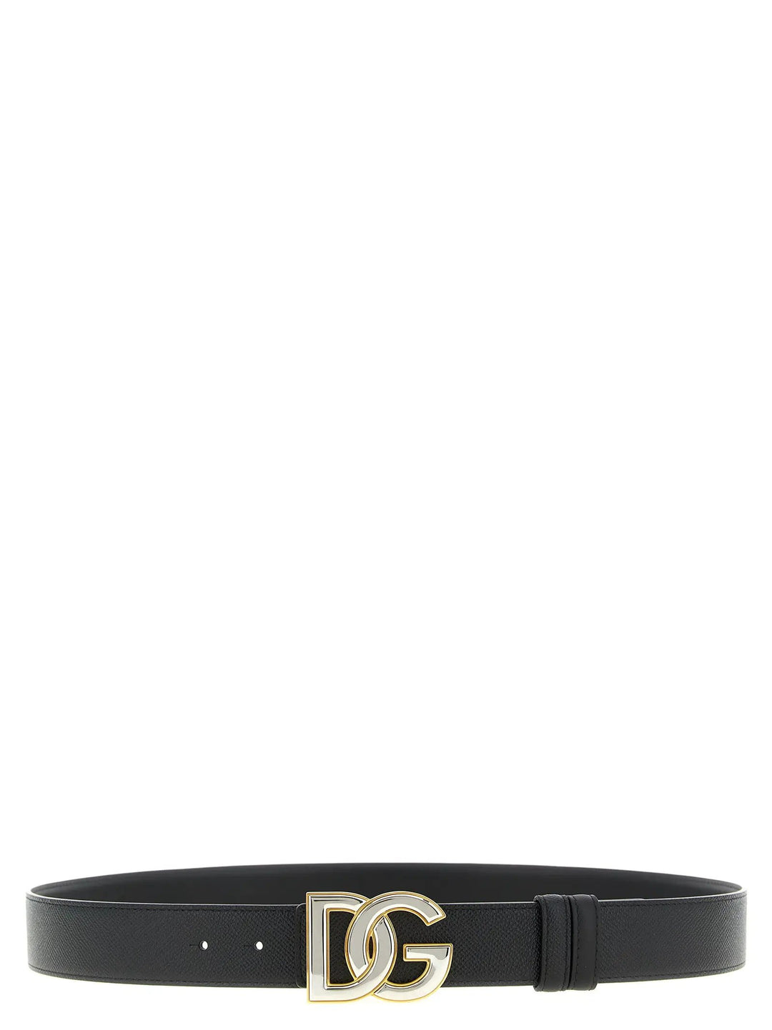 Dolce &amp; Gabbana Black Calfskin Regular Belt