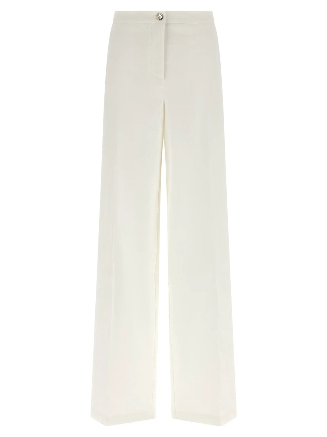 PINKO White Linen Casual Pants