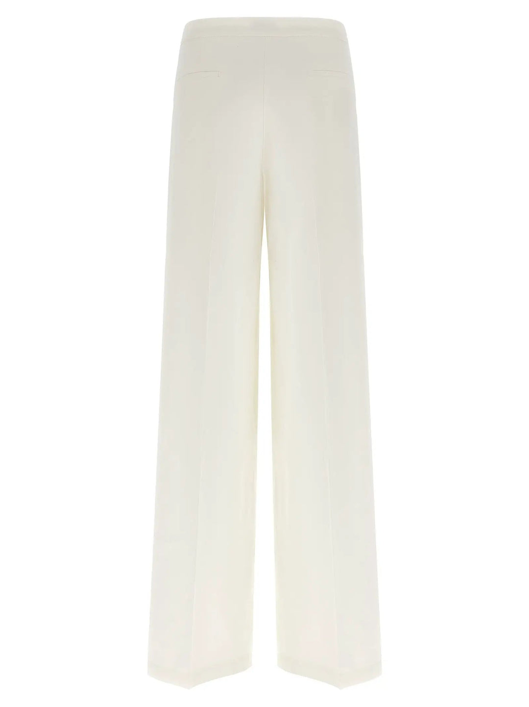 PINKO White Linen Casual Pants