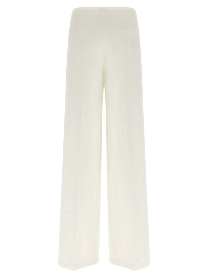 PINKO White Linen Casual Pants