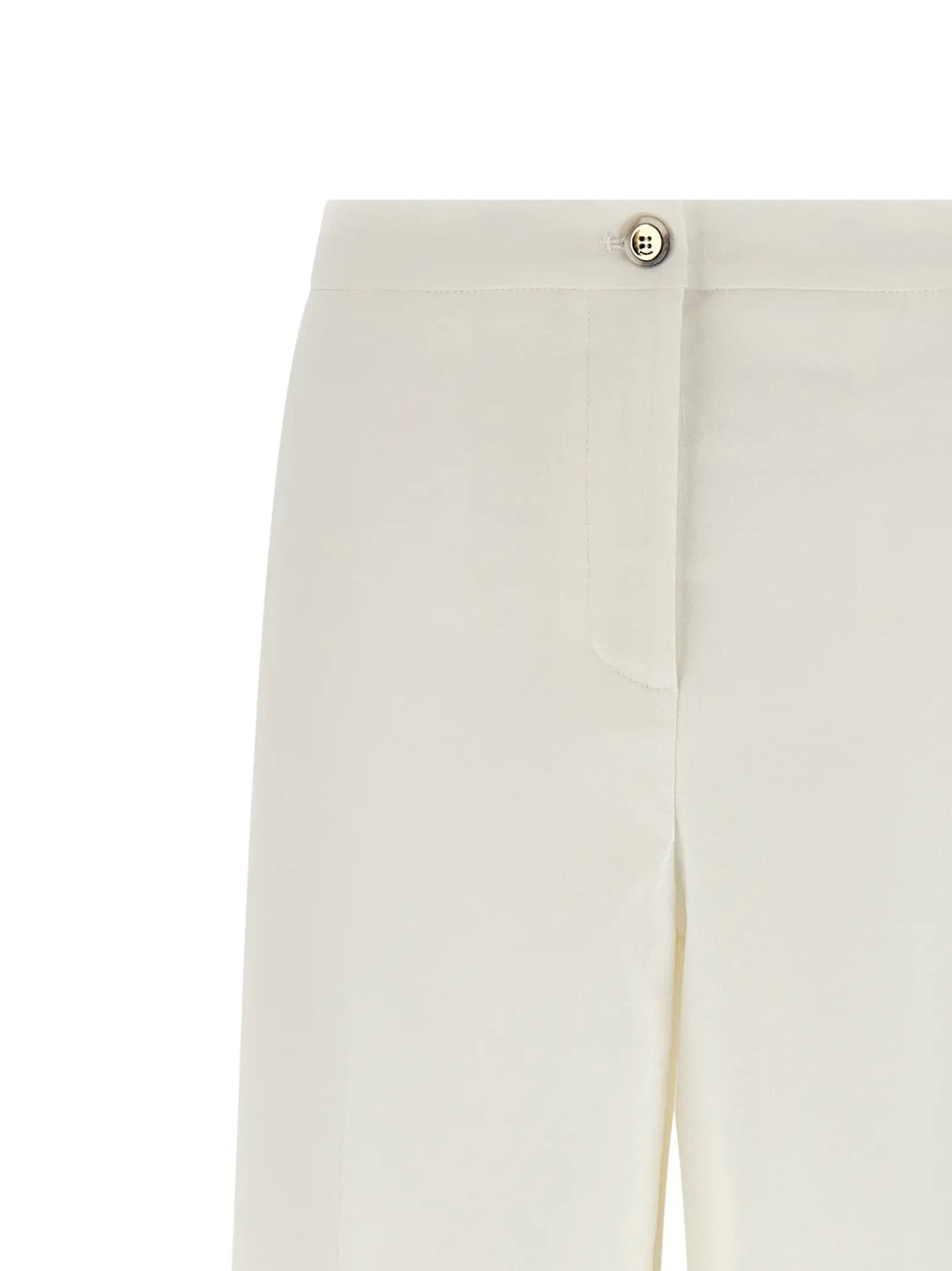 PINKO White Linen Casual Pants