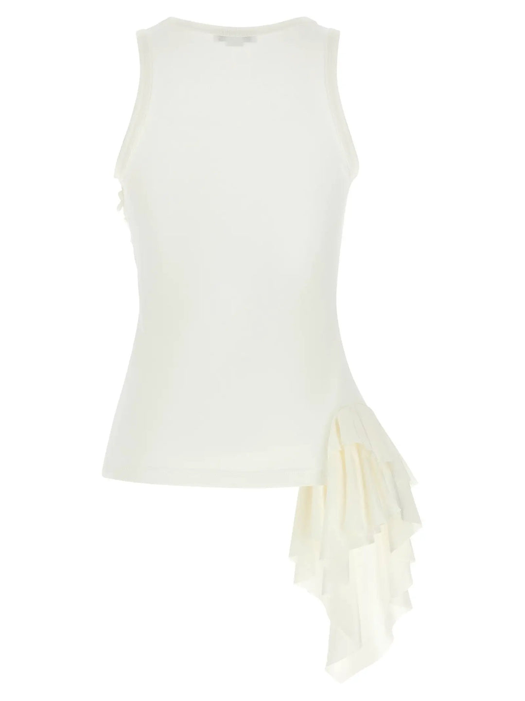 Alexander McQueen White Cotton Tank Tops
