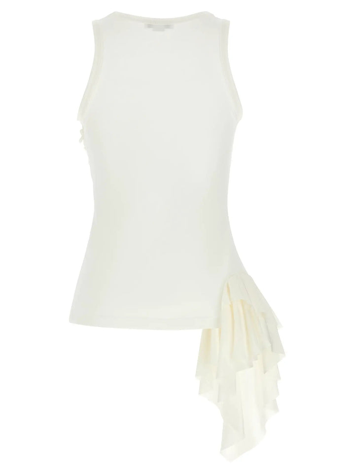 Alexander McQueen White Cotton Tank Tops