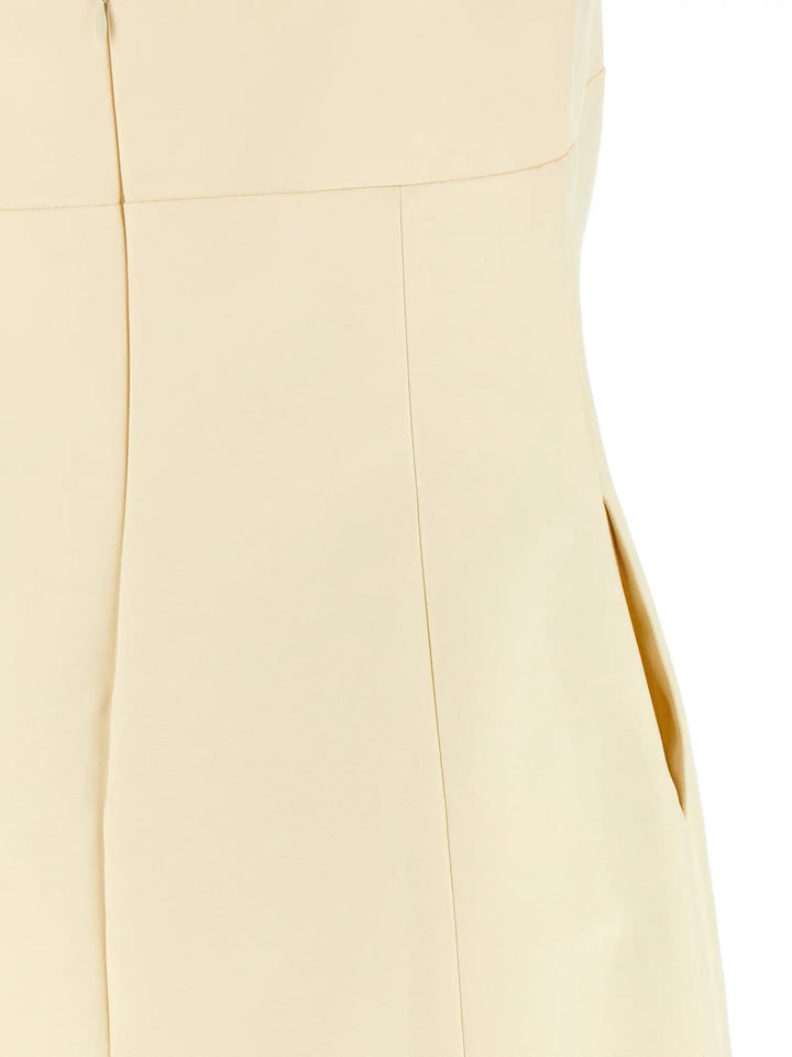 Entire Studios Beige Cotton Short Dress