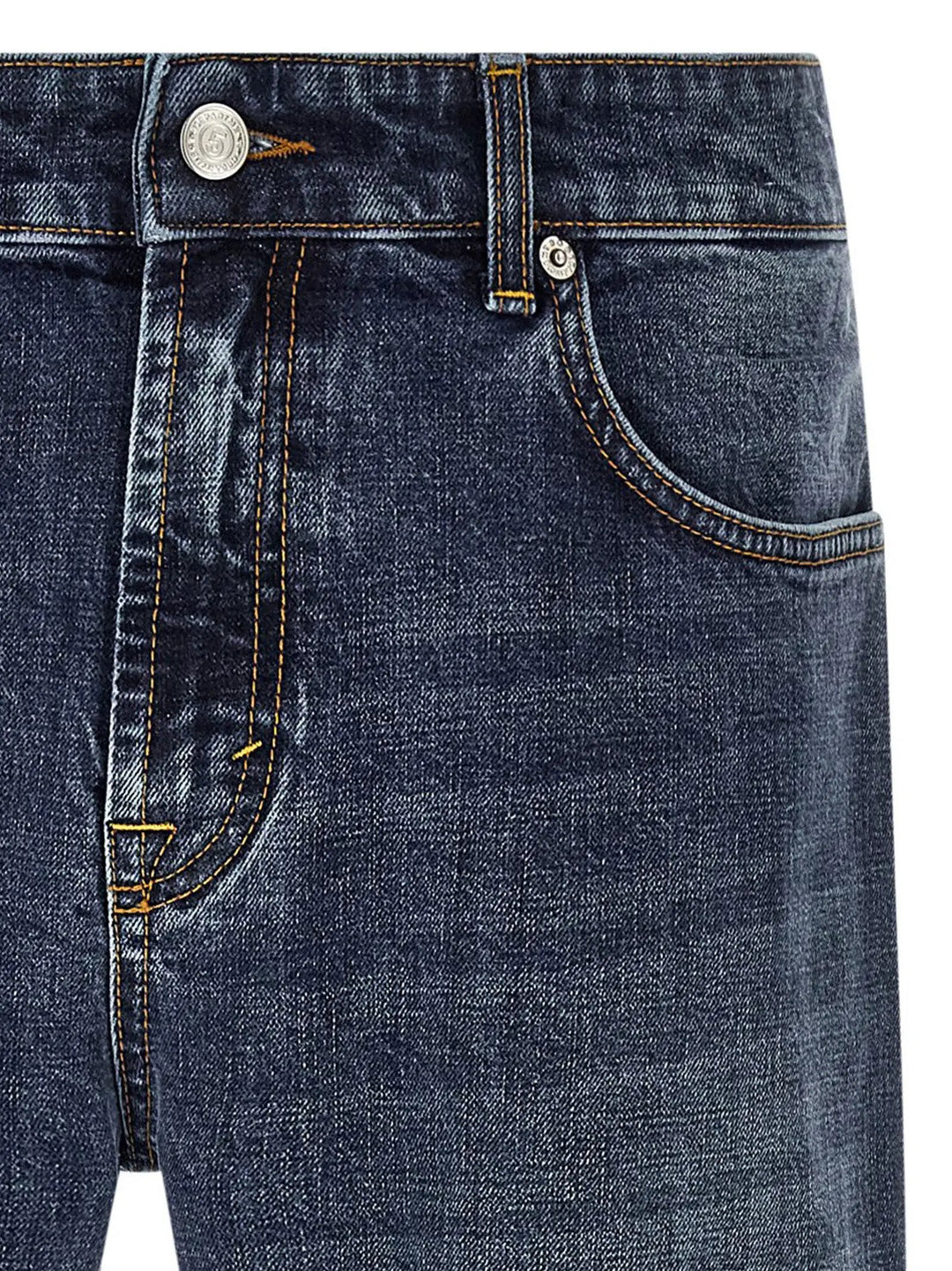 Department 5 Blue Cotton Straight-Leg Jeans