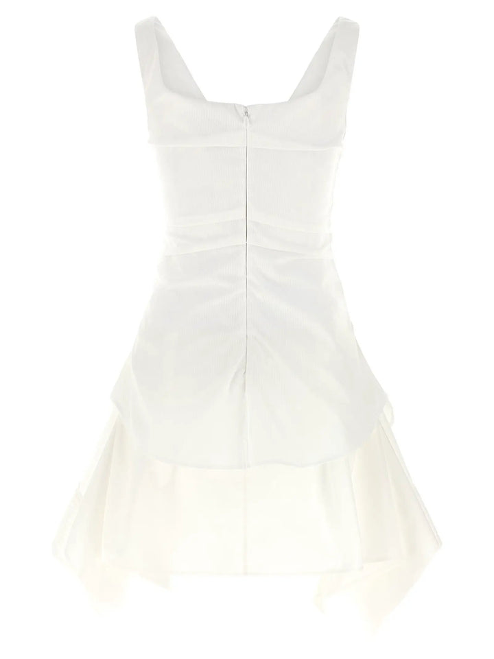 Alexander McQueen White Cotton Short Dress
