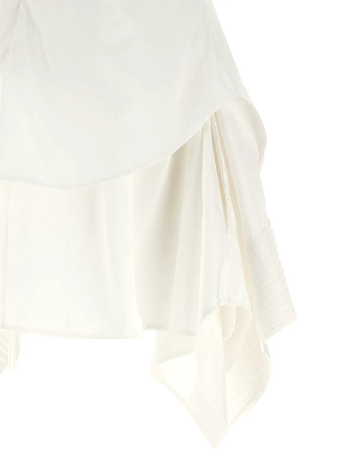 Alexander McQueen White Cotton Short Dress