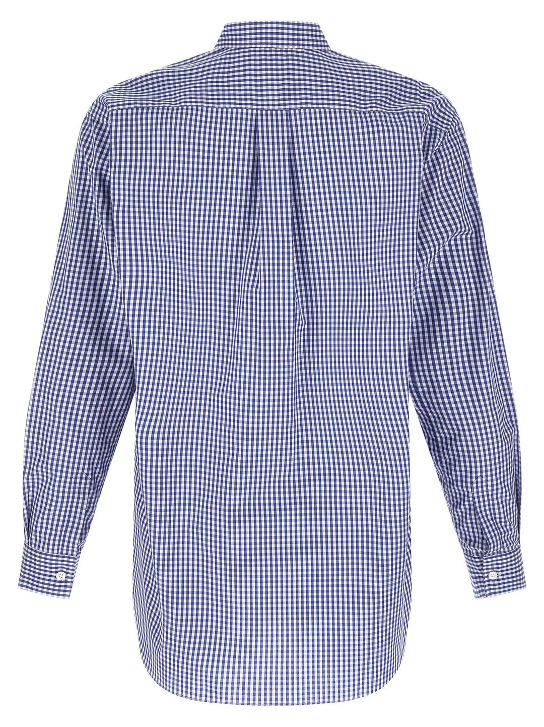 Comme Des Garçons Blue Cotton Blouse